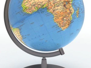 globe de bureau Modèle 3D