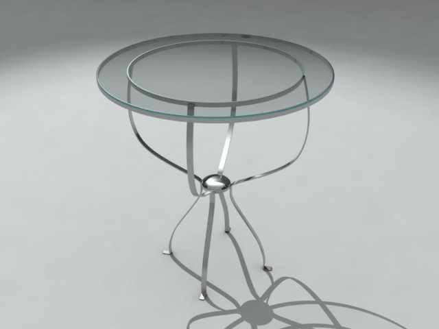 round glass table 3D 模型 .c4d .max .obj .3ds .fbx .stl .blend