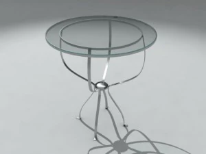 圆形玻璃桌 3D 模型