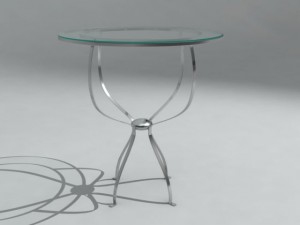 round glass table 3D 模型