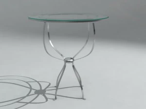 round glass table 3D Model