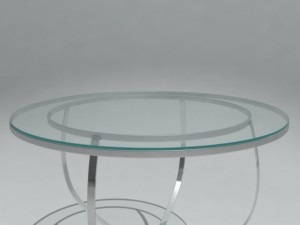 round glass table 3D 模型