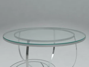 round glass table 3D Model