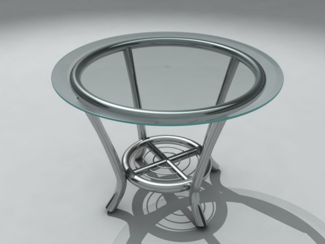 round glass table Modèle 3D .c4d .max .obj .3ds .fbx .stl .blend 