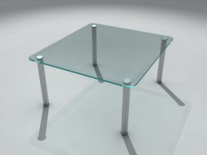 glass table Modelo 3D