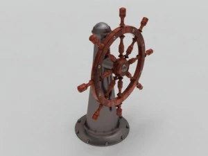 ship steering wheel 3D Model