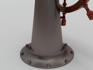 ship steering wheel 3D Model