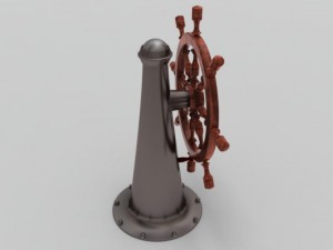 ship steering wheel 3D Model