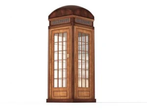 classic british phone booth 3D Model