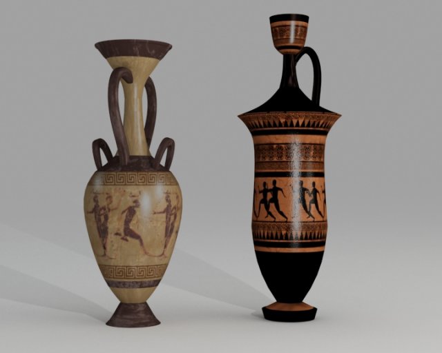 ancient greek vase Modèle 3D .c4d .max .obj .3ds .fbx .stl .blend 