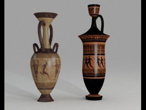 ancient greek vase Model 3D