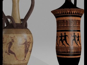 ancient greek vase Modèle 3D