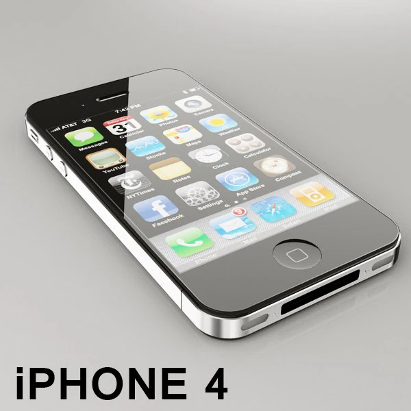 iphone4 Modèle 3D .c4d .max .obj .3ds .fbx .stl .blend 