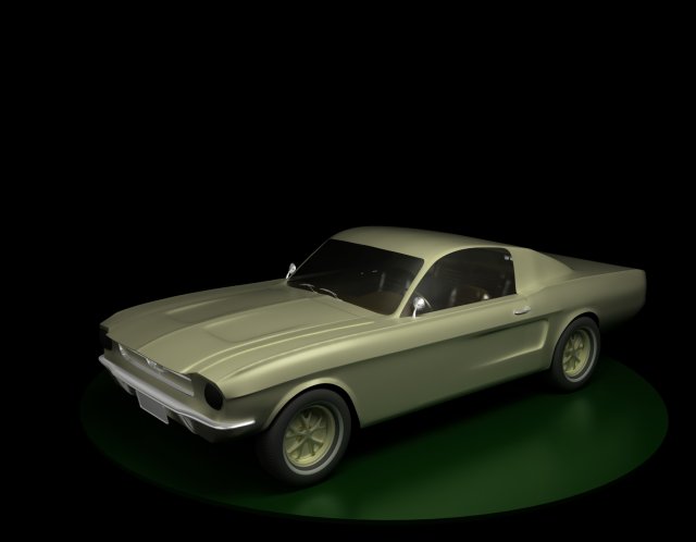 ford mustang Model 3D .c4d .max .obj .3ds .fbx .stl .blend 