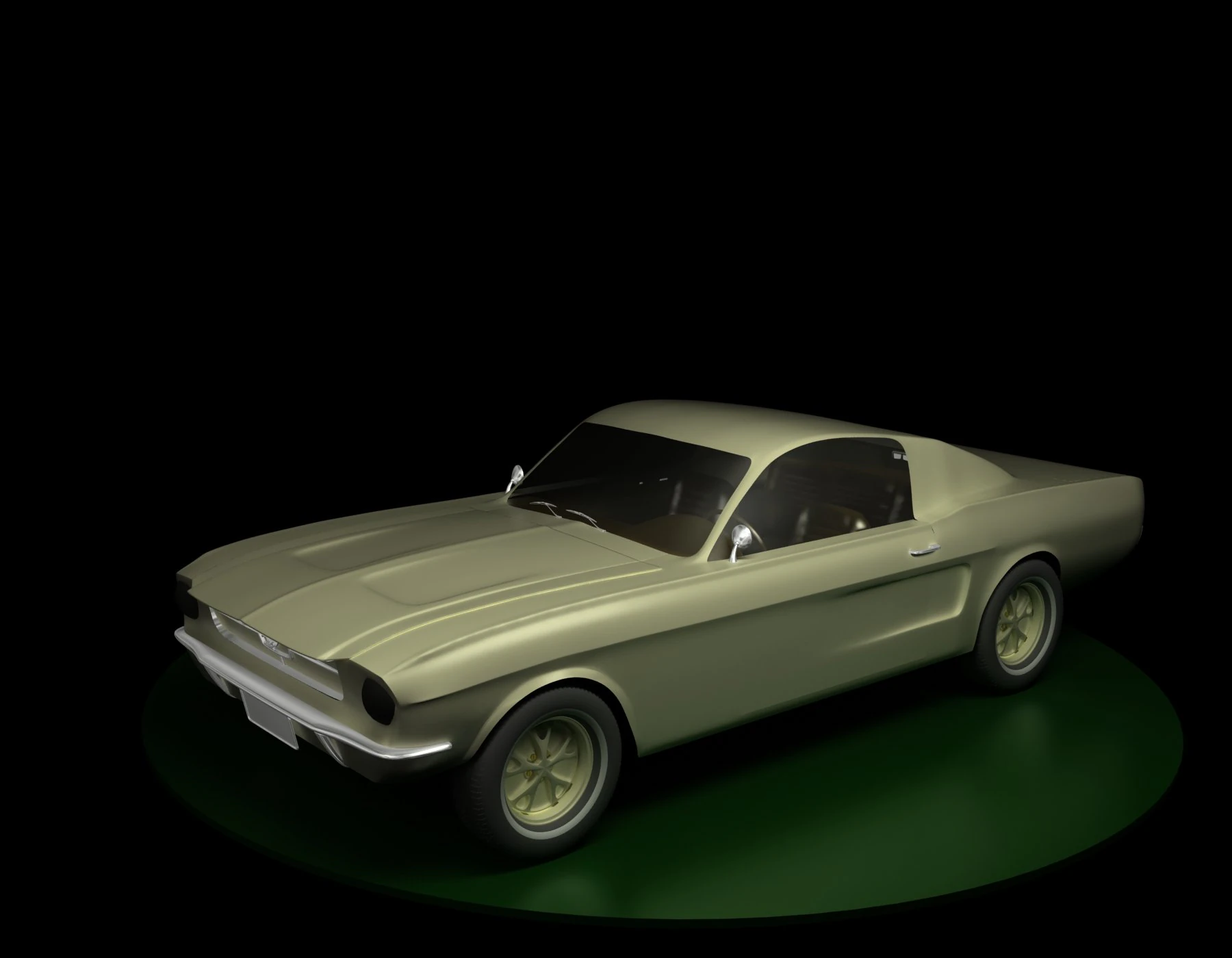 ford mustang 3D Model .c4d .max .obj .3ds .fbx .stl .blend 