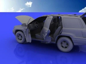 그랜드 체로키 3D 모델