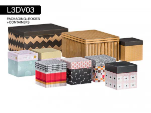 l3dv03g04 - набор коробок 3D Модель