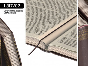l3dv02g01 - books set 3D Модель