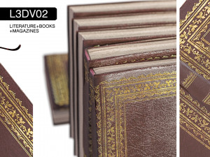 l3dv02g01 - books set 3D Модель