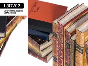 l3dv02g02 - books set 3D Model