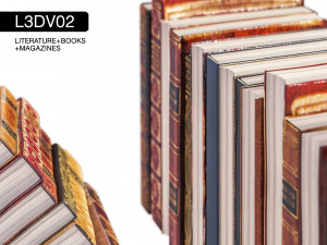 l3dv02g02 - books set 3D Model