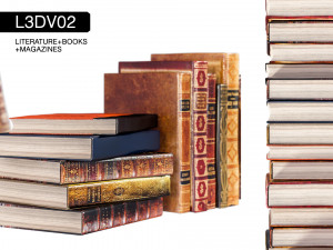 l3dv02g02 - books set 3D Model