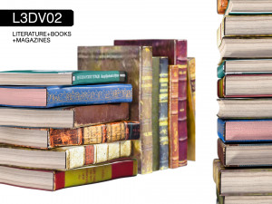 l3dv02g04 - books set 3D Модель