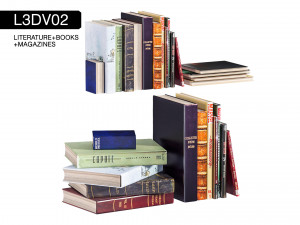 l3dv02g05 - books set 3D Модель