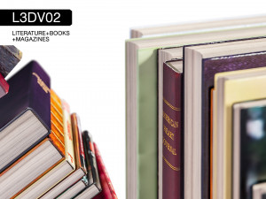 l3dv02g05 - books set Model 3D