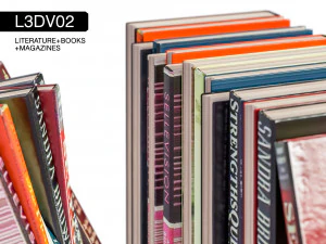 l3dv02g06 - books set 3D Model
