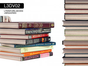 l3dv02g06 - books set 3D 模型