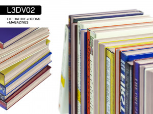l3dv02g07 - books set 3D Модель
