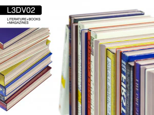 l3dv02g07 - books set 3D Model