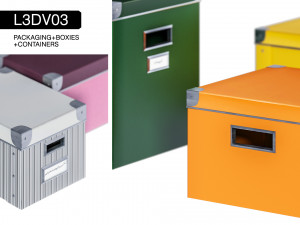 l3dv03g01 - boxes set 3Dモデル