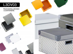 l3dv03g01 - boxes set 3D Model