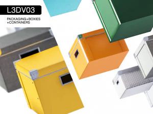 l3dv03g01 - boxes set 3D Model
