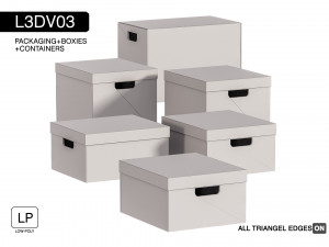 l3dv03g02 - boxes set Model 3D