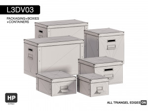 l3dv03g03 - boxes set 3D Model