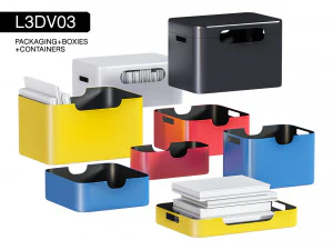 l3dv03g05 - комплект контейнерів 3D Модель