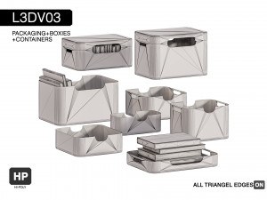 l3dv03g05 - containers set Modèle 3D