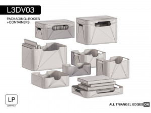 l3dv03g05 - containers set Modèle 3D
