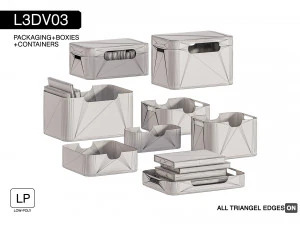 l3dv03g05 - containers set 3D Model
