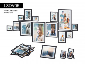 l3dv05g01 - photo frames set 3D Модель