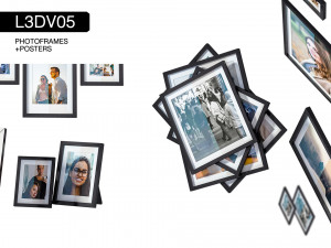 l3dv05g01 - photo frames set 3D 모델