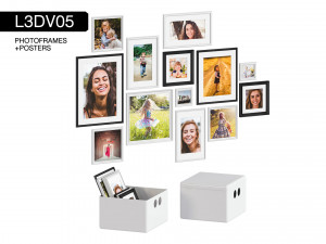 l3dv05g02 - photo frames boxes set 3D Модель
