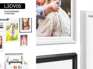 l3dv05g02 - photo frames boxes set Model 3D