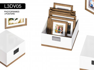 l3dv05g03 - photo frames boxes set 3D Model