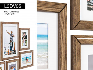 l3dv05g03 - photo frames boxes set 3D Model