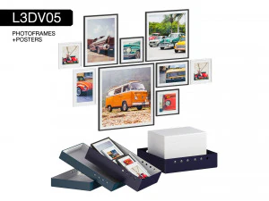 l3dv05g04 - set di scatole per cornici per foto Modello 3D