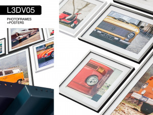 l3dv05g04 - photo frames boxes set 3D Модель
